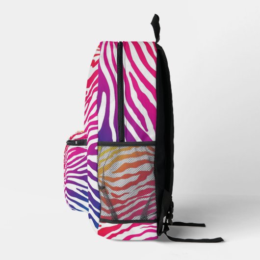 Sac À Dos Imprimé Rainbow Zebra (Droite)