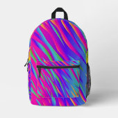 Sac À Dos Imprimé Rainbow Zebra (Recto)