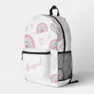 Sac À Dos Imprimé Rainbows et Hearts Personnalisés