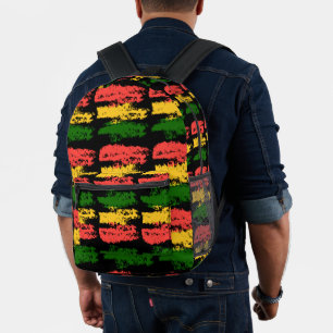 Sac À Dos Imprimé Rasta Rugueux Et Robuste #2