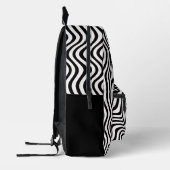 Sac À Dos Imprimé Rayé B&N (Gauche)