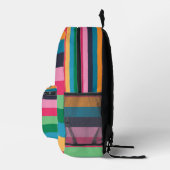 Sac À Dos Imprimé Rayures Colorées (Droite)