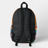 Sac À Dos Imprimé Rayures Colorées (Verso)