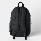 Sac À Dos Imprimé Rayures grises  (Verso)