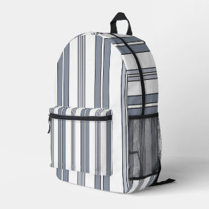 Sac À Dos Imprimé Rayures grises