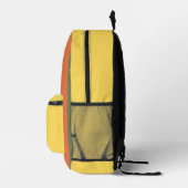 Sac À Dos Imprimé Rayures jaune vert orange (Droite)