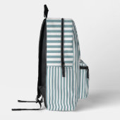 Sac À Dos Imprimé Rayures verticales bleu-vert (Gauche)