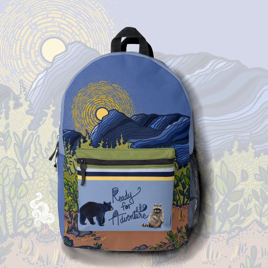 Sac À Dos Imprimé Ready for Adventure Print Cut Sew Backpack