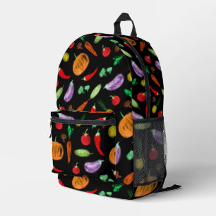 Sac À Dos Imprimé Récolte légumes tomate poivre carottes champignon