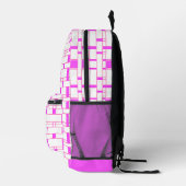 Sac À Dos Imprimé Rectangle Motif blanc 10 (Droite)