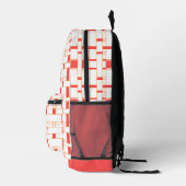Sac À Dos Imprimé Rectangle Motif blanc 12 (Droite)
