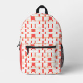 Sac À Dos Imprimé Rectangle Motif blanc 12 (Recto)