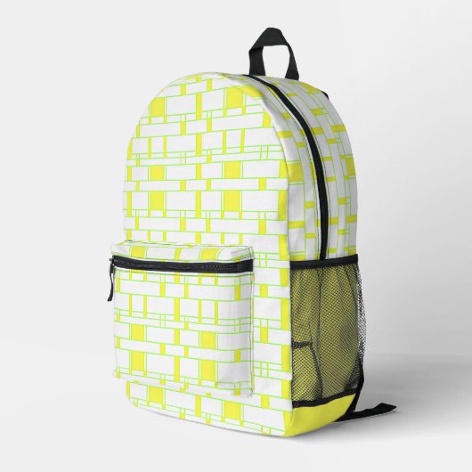 Sac À Dos Imprimé Rectangle Motif blanc 14 (Coin arrière droit)