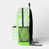 Sac À Dos Imprimé Rectangle Motif blanc 15 (Droite)