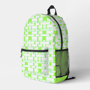 Sac À Dos Imprimé Rectangle Motif blanc 15