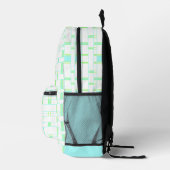 Sac À Dos Imprimé Rectangle Motif blanc 2 (Droite)
