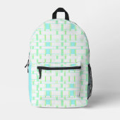 Sac À Dos Imprimé Rectangle Motif blanc 2 (Recto)