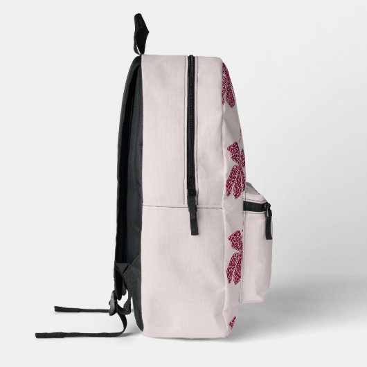 Sac À Dos Imprimé Red Hibiscus Floral Pattern  (Gauche)