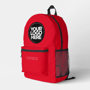 Sac À Dos Imprimé Red   Logo et texte personnalisés