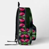 Sac À Dos Imprimé Red Rosebud pliage Abstrait personnalisé (Gauche)