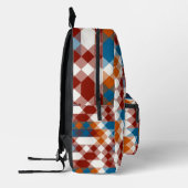 Sac À Dos Imprimé red white blue and orange geometric (Gauche)