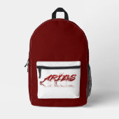 Sac À Dos Imprimé Réflexion de Aries (Recto)