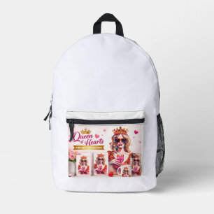 Sac À Dos Imprimé Reine de cœur pop art