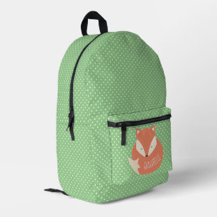 Sac À Dos Imprimé Renard couché mou personnalisé