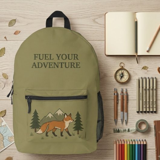 Sac À Dos Imprimé Renard de l'Aventure à Alimenter