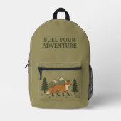 Sac À Dos Imprimé Renard de l'Aventure à Alimenter (Recto)