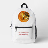Sac À Dos Imprimé Renard endormi (Recto)