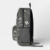 Sac À Dos Imprimé résoudre vos propres problèmes mathématiques gris  (Droite)