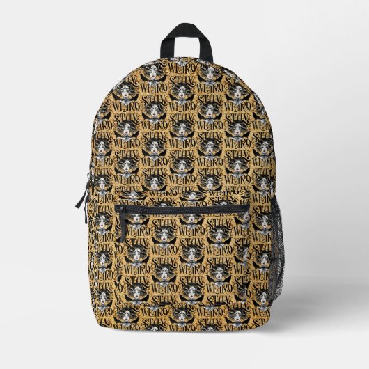 Sac À Dos Imprimé Restez Bizarre (Recto)