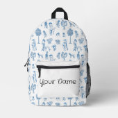 Sac À Dos Imprimé Retour à l'école. Ajouter une école de nom (Recto)