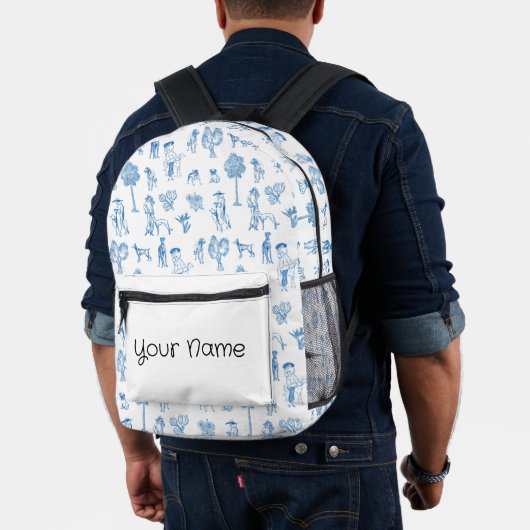 Sac À Dos Imprimé Retour à l'école. Ajouter une école de nom (Insitu (Modèle))