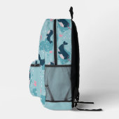 Sac À Dos Imprimé Retour À L'École - Cute Narwhal Personnalisé (Droite)