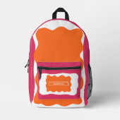 Sac À Dos Imprimé Retour à l'école fille funky Moderne Abstrait (Recto)
