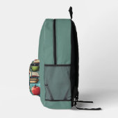 Sac À Dos Imprimé Retour à l'école vert  (Droite)