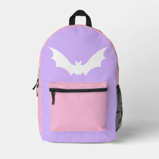 SAC À DOS IMPRIMÉ RETOUR VAMPIRE BAT (PASTEL GOTH)