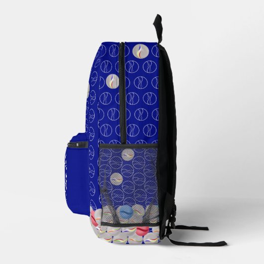 Sac À Dos Imprimé Retourner à l'école Marbles Bleu Imprimer Couper S (Droite)
