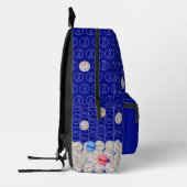 Sac À Dos Imprimé Retourner à l'école Marbles Bleu Imprimer Couper S (Gauche)