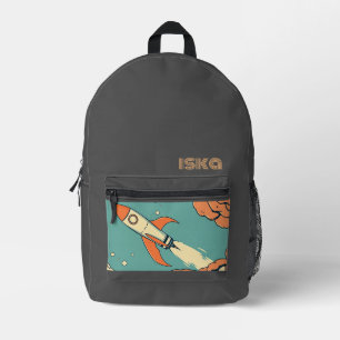 Sac à dos imprimé rétro