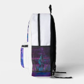 Sac À Dos Imprimé Retro 90s BackPack Neon Streetwear Bag (Droite)
