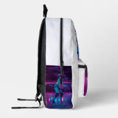 Sac À Dos Imprimé Retro 90s BackPack Neon Streetwear Bag (Gauche)