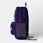 Sac À Dos Imprimé Retro, fusée spatiale (Droite)