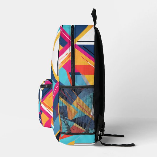 Sac À Dos Imprimé Rétro geometric pattern (Droite)