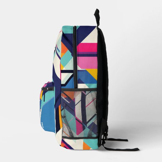 Sac À Dos Imprimé Rétro geometric pattern (Droite)
