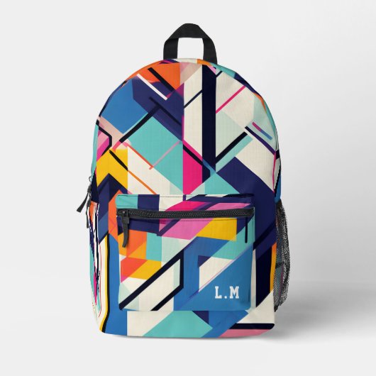 Sac À Dos Imprimé Rétro geometric pattern (Recto)
