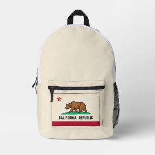 Sac À Dos Imprimé Rétro Golden State Bear République de Californie