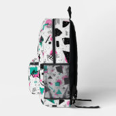 Sac À Dos Imprimé Retro Memphis Geometric Pattern (Droite)